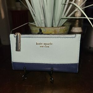 Kate Spade Blue and White Wallet